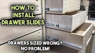 How to Install Drawer Slides [upl. by Ecnal]