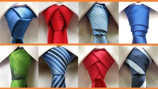 8 Different ways How to tie a tie [upl. by Madelle383]