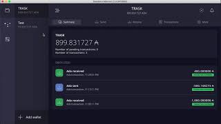 Sending amp Receiving ADA in Daedalus Wallet  Cardano [upl. by Lemart]