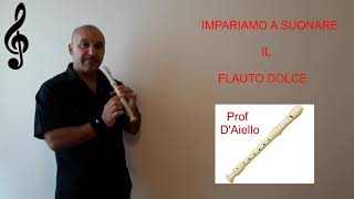 Impariamo a suonare il Flauto dolce  Parte 1 [upl. by Anir823]