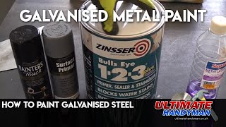 How to paint Galvanised steel [upl. by Gnilrad]