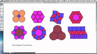 Tessellations 4 SemiRegular Tessellations [upl. by Eidolem]