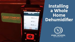 Installing a WholeHome Dehumidifier [upl. by Dorene600]