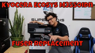 Kyocera Ecosys M3550idn MFP Fuser Replacement [upl. by Cyrie]