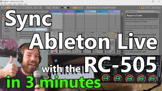 How to Sync Ableton Live with the RC505  Dec 13th 20 [upl. by Issej]