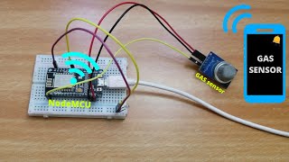 NodeMCU IoT based Gas detector [upl. by Arrej]