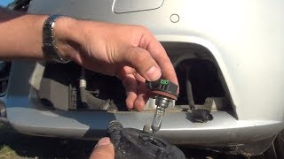 Audi A4 B8  How to replace the fog light projector bulb [upl. by Trella]