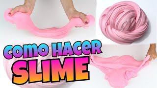 DIY  Como Hacer SLIME  FÁCIL Y SIN BÓRAX  NatyGloss [upl. by Elleb]