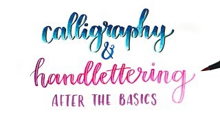 How To Calligraphy amp Handlettering  Blending Colors Stylizing amp More [upl. by Narib89]