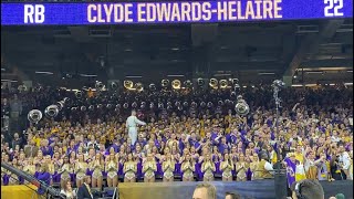 LSU band plays Neck Joe Burrow dances at championship game [upl. by Polad]