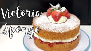 Classic Victoria Sponge Cake Recipe  Easy Sponge Cake Recipe [upl. by Matthia]