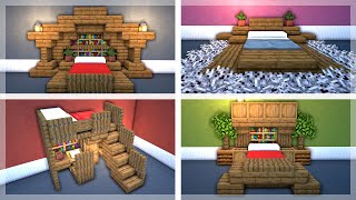 10 AWESOME Bed Designs for Your Minecraft Bedroom [upl. by Layol]