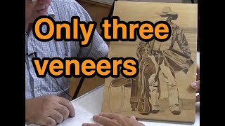 Marquetry pictures using three veneers only [upl. by Naiviv19]