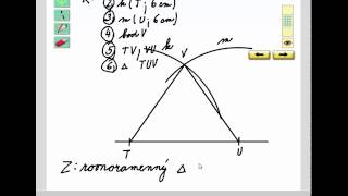 Rýsování konstrukce rovnoramenného trojúhelníku Geometrie pro 4ročník str 47 cv 3c [upl. by Wait]
