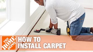 How to Install Carpet  The Home Depot [upl. by Gnilsia60]