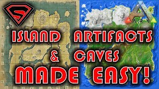 ARK SURVIVAL EVOLVED THE ISLAND ARTIFACTS amp CAVES MADE EASY [upl. by Carita]