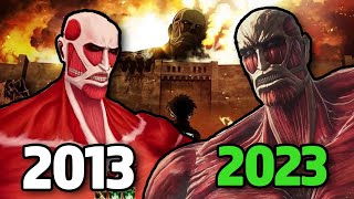 Evolution of Attack on Titan Games 2013  2023 [upl. by Wilton]