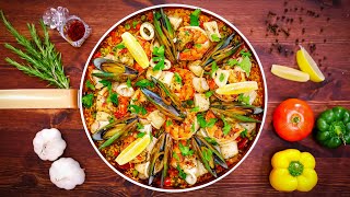 How to Make Spanish Seafood Paella [upl. by Drugge]