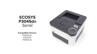 KYOCERA ECOSYS P3045dn Printer – serial number [upl. by Wickham]