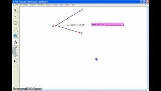 Create Measure and Label Angles in Geometers Sketchpad [upl. by Welcome]