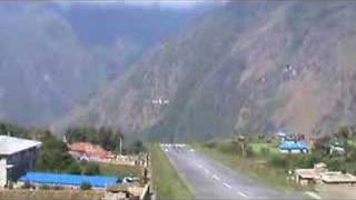 Landing at Lukla Airport [upl. by Eimot]