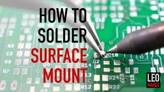 How to Solder Surface Mount parts its easy [upl. by Aihsela]