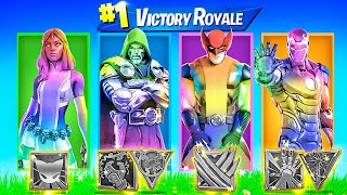 The RANDOM MYTHIC RAINBOW BOSS Challenge in Fortnite Mystique Wolverine Ironman Doctor Doom [upl. by Anaul]