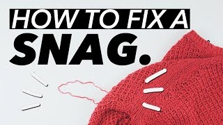 How to Fix a SnagPull in Knits  WITHWENDY [upl. by Koziara]