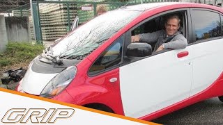 Günstige Elektroautos im Test  Mitsubishi iMiEV Renault Twizy und Zoé  GRIP [upl. by Attaymik]