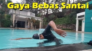 Seri lanjutan tutorial Berenang gaya bebas santai [upl. by Eidaj]