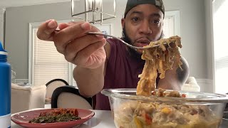 Chitterlings quotChitlinsquot n Greens Mukbang [upl. by Farland]