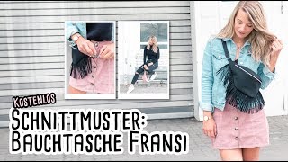 Bauchtasche Fransi  Snaply Magazin  kostenloses Schnittmuster  delari [upl. by Ingaborg100]