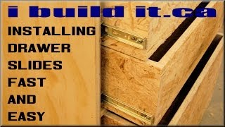 How To Install Drawer Slides Fast And Easy [upl. by Yragerg94]