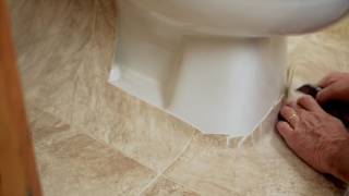 How to Install Sheet Vinyl Around a Toilet [upl. by Aurelie]