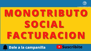 🚀COmo HACER FACTUra ONLINE  MONOTRIBUTO SOCIAL  Parte IV  noticiasanses ‼️‼️ [upl. by Neeliak]