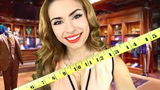 ASMR for MEN  Suit Measuring Roleplay Measuring You [upl. by Aerdnac]