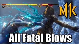 MORTAL KOMBAT 11  All Fatal Blows MK11 XRay Moves [upl. by Eixel306]