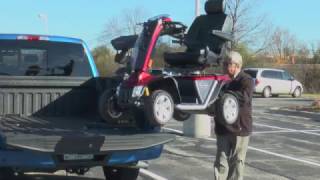 Demo  Bruno CurbSider Mobility Scooter Lift  Wheelchair Lift for Vans Trucks amp SUVs [upl. by Carina]