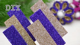 Amazing Christmas tree decorations from Glitter Foamiran [upl. by Lohner]