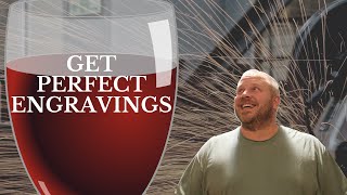 How to Laser Engrave a Wine Glass tutorial Easy amp Fast [upl. by Strohbehn]