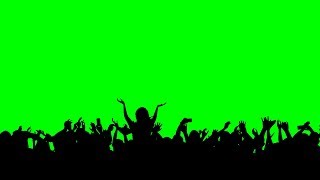 Concert Crowd Green Screen 4k [upl. by Lewls]