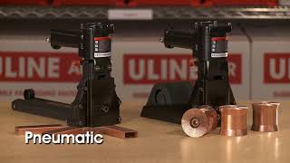 Uline Pneumatic and Manual Staplers [upl. by Airetnuhs]