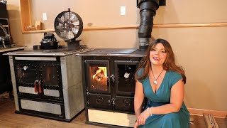 La Nordica Rosetta BII Italian Wood Cookstove  How to Light Your Fire  First Burn [upl. by Christabella899]