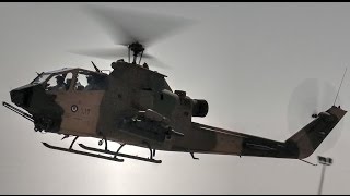 Jordanian Armys Most Advanced Helicopter – AH1F Cobras Landing [upl. by Nakada]