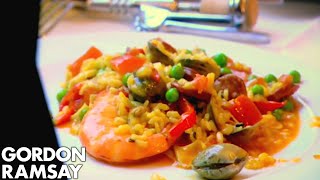 How To Make Paella  Gordon Ramsay [upl. by Xxam]