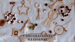 🎄 7 ADORNOS NAVIDEÑOS HECHOS A MANO 🎄 [upl. by Tocci614]