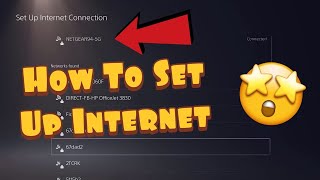 How To Set Up Internet On The PS5 [upl. by Lorrad]