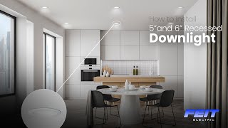 How to Install 5 and 6Inch LED Recessed Downlights [upl. by Ivel991]