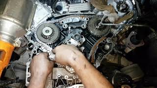 Audi A6 27 TDI Timing Chain Replacement  TimeLapse [upl. by Olinde]