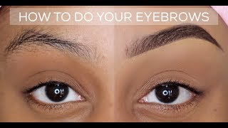 HOW TO QUICK AND EASY EYEBROW TUTORIAL  BEGINNER FRIENDLY  UPDATED BROW ROUTINE [upl. by Eittik]